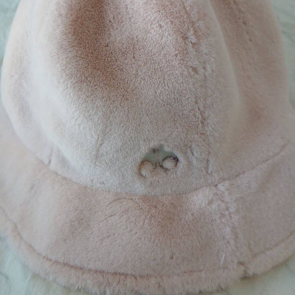 Moose Knuckle Pink Faux Fur Bucket Hat
